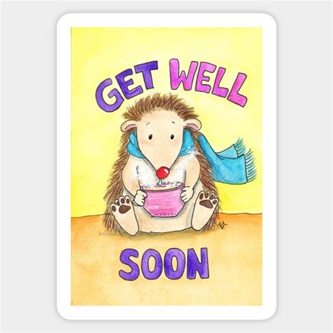 Get Well Soon Get Well Sticker TeePublic