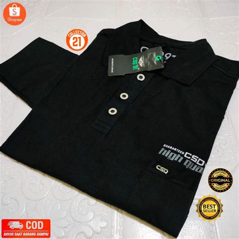 Jual Kaos Distro Csd Polo Kerah Lengan Panjang Pria Brand Kaos Csd