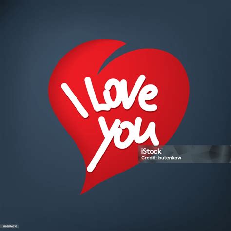 I Love You Stock Illustration Download Image Now Calligraphy
