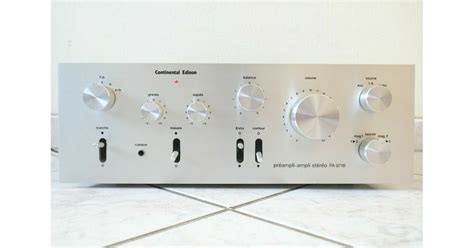 AMPLIFICATEUR CONTINENTAL EDISON PREAMPLI AMPLI STEREO PA 9718