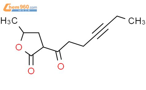 94127 07 8 2 3H Furanone dihydro 5 methyl 3 1 oxo 4 heptynyl 化学式结构