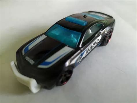 Hot Wheels Hw Rescue Camaro Ss Black Police Car Meses Sin Intereses