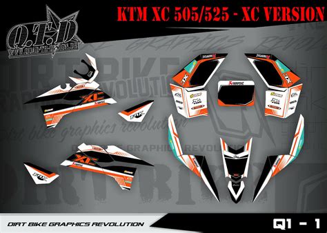 Scrub Dekor Kit Atv Ktm Sx Xc Graphic Kit Q B Ebay