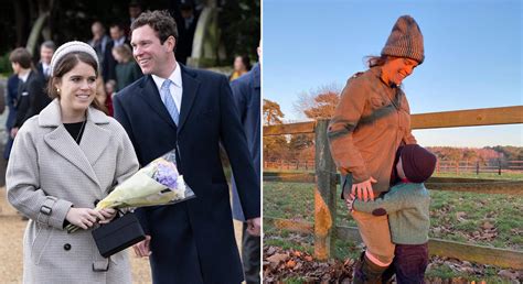 Princess Eugenie Pregnant Royal Shares Photo Of Son Kissing Bump