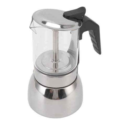 EJ life Moka Pot Cafetière italienne classique portable en acier