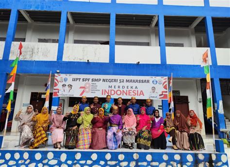 Peringati Hari Budaya Kota Makassar Ke Upt Spf Smpn Kompak