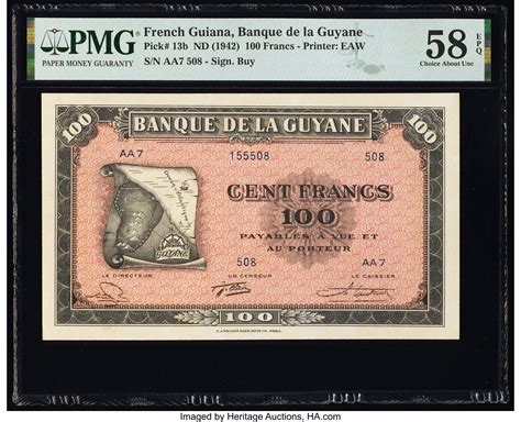 Francs French Guiana Numista