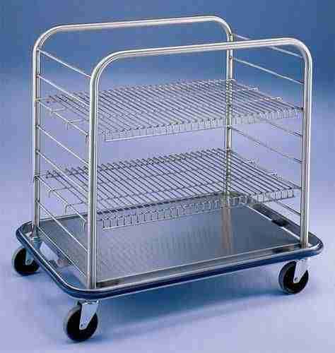 open case cart  wire shelves midmanmed