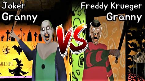 Joker Granny Vs Freddy Krueger Granny Mod Battle Horror Game 조커