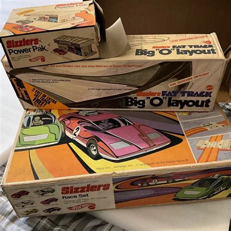 Vintage Hot Wheels Sizzlers Race Set Mattel Plus Big O Track Cars Picclick Uk