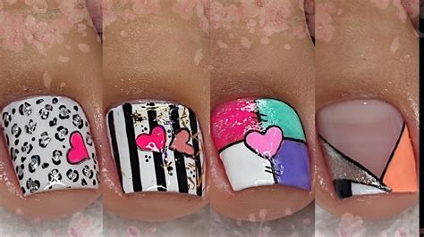 Hermosos DiseÑos De UÑas Para Pies UÑas Decoradas🦶💅😍 Youtube