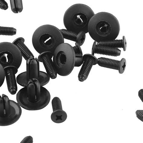 20pcs Universal 8mm Car Vehicle Dia Hole Plastic Rivets Push Fender Fastener Clips Piece Buckle