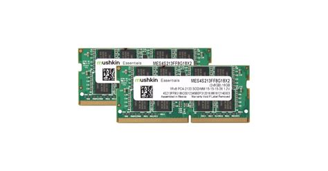 Mushkin So Dimm 16 Gb Ddr4 2133 2x 8 Gb Dual Kit Arbeitsspeicher