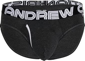 Amazon Andrew Christian Fly Tagless Brief W Almost Naked Charcoal X Large Clothing