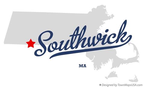 Map of Southwick, MA, Massachusetts