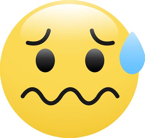 Temeroso Cara Emoticono Png