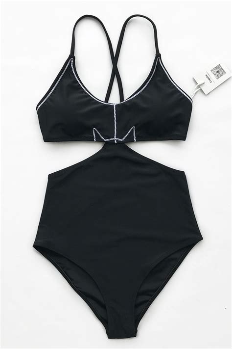 Lunatic Devil Solid One Piece Swimsuit