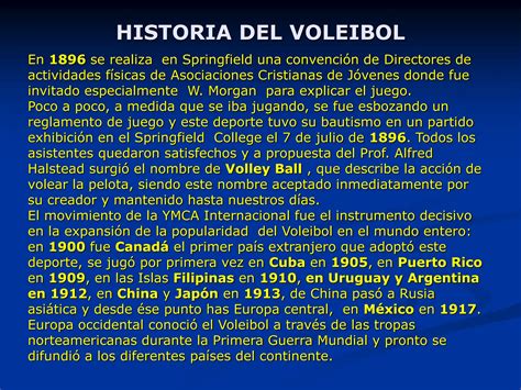 Historia Del Voleibol A Lo Largo De Toda Su Trayectoria Ppt