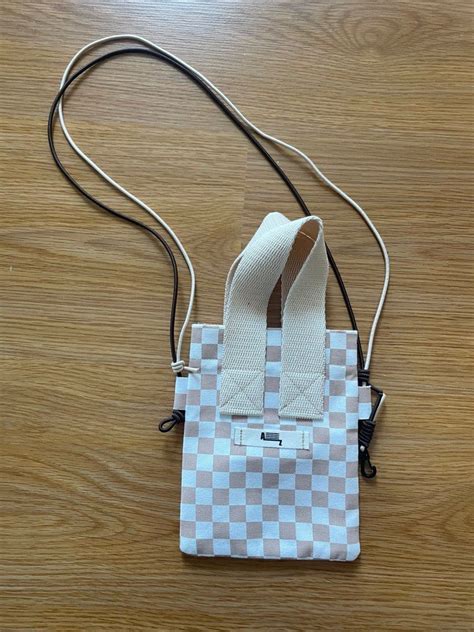 Atoz Ph Nude Checkered Cord Bag On Carousell