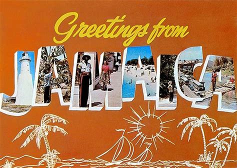 Jamaica Greetings Postcard Vintage Postcards Travel Vintage Postcards