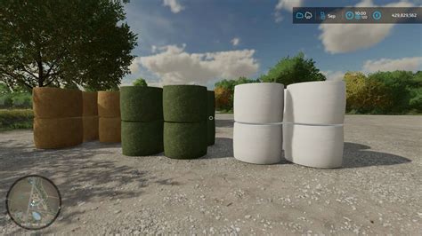 FS22 Balles Moyennes Rondes De Paille Foin Et Ensilage V1 0 0 0 Mod