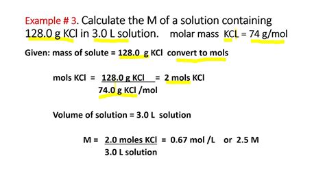 Molarity Of Solutions YouTube