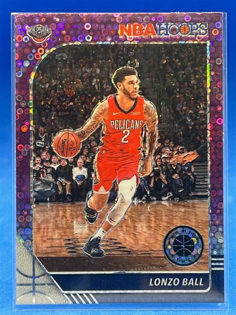 Panini Nba Hoops Premium Stock Lonzo Ball Purple Disco