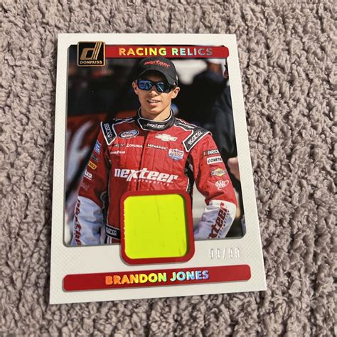 Panini Donruss Nascar Racing Relics Rr Bj Brandon Jones Silver