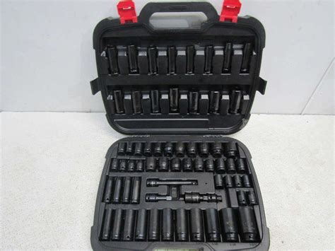 Husky Drive Sae Metric Impact Socket Set Piece Ebay