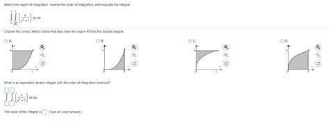 Solved Sketch The Region Of Integration Reverse The Order Chegg