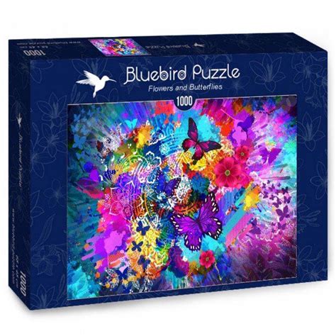 Puzzle Blumen Und Schmetterlinge 1 000 Teile Puzzle Mania De