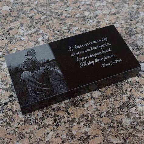 Granite Memorial Brick Custom Memorial Brick Laser Engraved Etsy