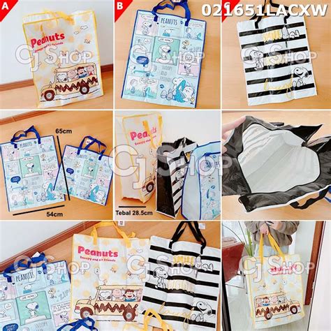 Jual Shopping Bag Tas Belanja Snoopy Jumbo Shopee Indonesia