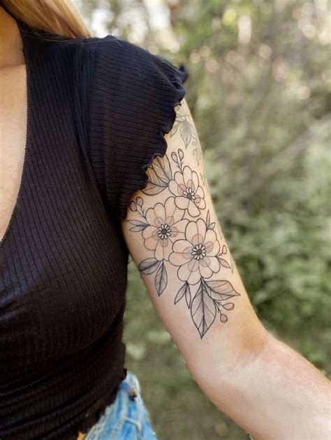 Elegant Primrose Flower Tattoo