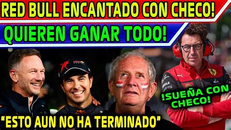 Checo Quiere Hacer Historia Con Red Bull Max Agredece A Checo