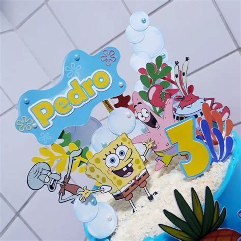 Topo De Bolo Bob Esponja Elo Produtos Especiais