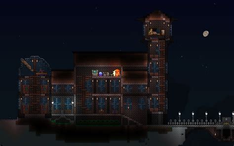 Floating island Mansion build! : r/Terraria