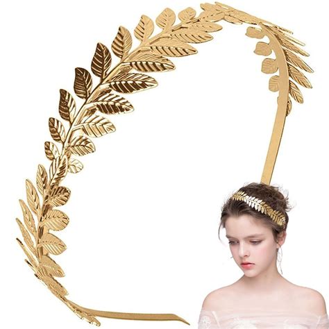 Buy Gold Leaf Headband Greek Goddess Headpiece Crown Tiara Gold Girls