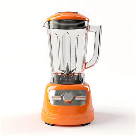 Premium Photo Orange Blender On A White Background