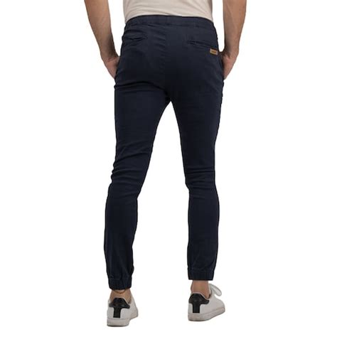 Jogger De Gabardina Premium Azul Marino Holstone Hombre