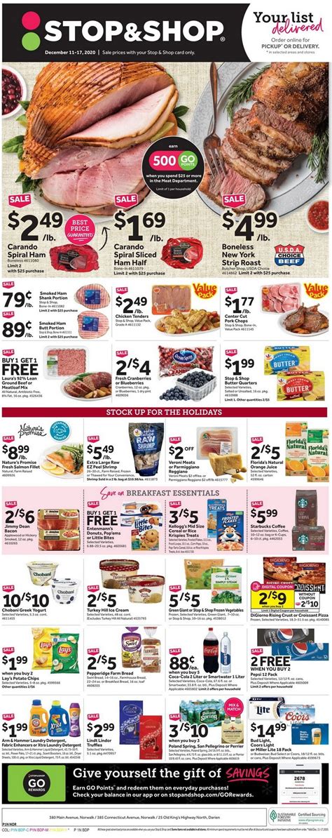 Stop And Shop Weekly Ad Dec 11 Dec 17 2020