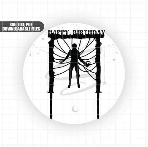 Stranger Things, Vecna Large, Letters, Personalize, Cake Topper SVG ...