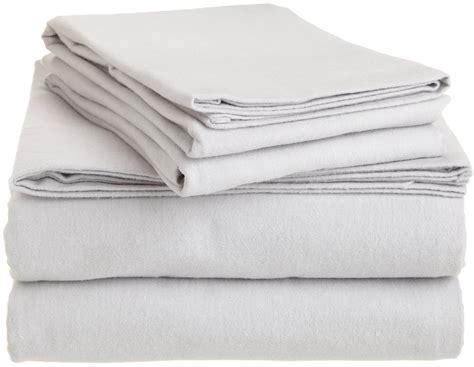 Buy Pinzon Lightweight Cotton Flannel Sheet Set Twin Grey Online At