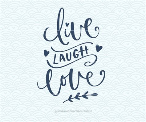 SVG Cuttable Vector live Laugh Love SVG Vector File. Print - Etsy