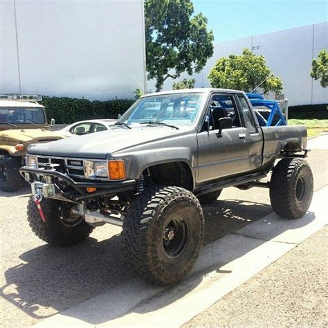 Toyota Pickup Truck On The Side Of The Road