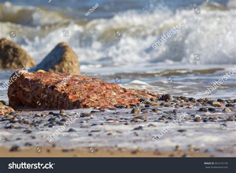 Coastal Erosion Destructive Wave Action Focus Stock Photo (Edit Now ...