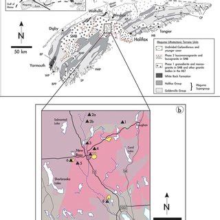 A Simplified Geological Map Of The Meguma Lithotectonic Terrane MLT