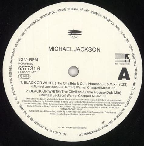 Michael Jackson Black Or White Vinyl Records Lp Cd On Cdandlp