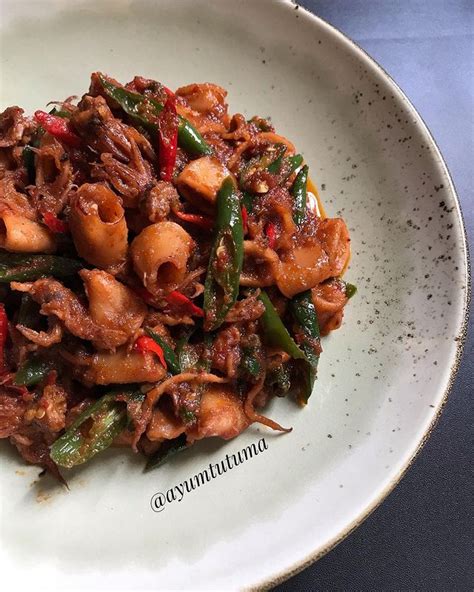 Resep Olahan Cumi Asin Bumbu Merah Sederhana Praktis Dan Enak