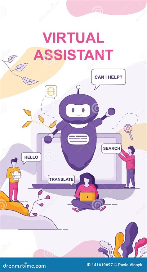 Virtual Assistant Chat Bot For Personal Computer Stock Vector Illustration Of Artificial